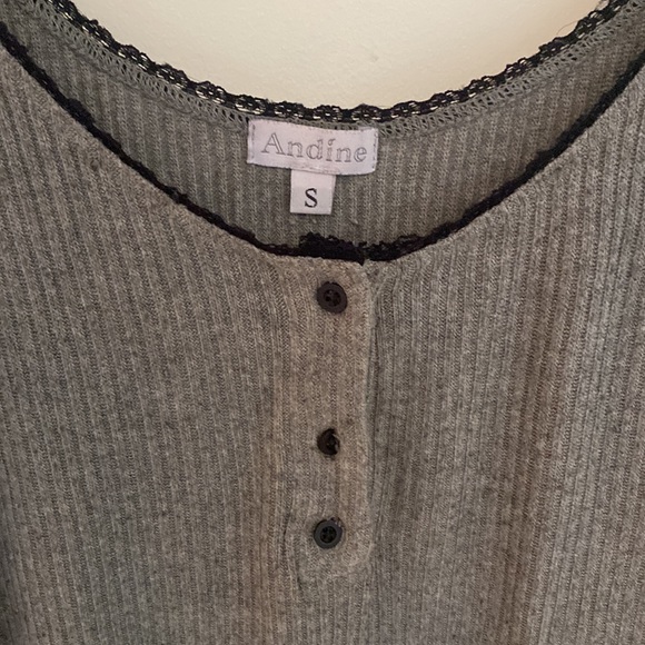 ANDINE Ribbed Nightgown - Picture 2 of 4